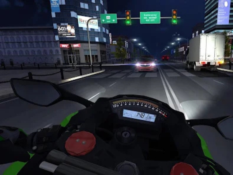 Hệ thống xe đa dạng, âm thanh động cơ chân thực của Traffic Rider Mod Apk