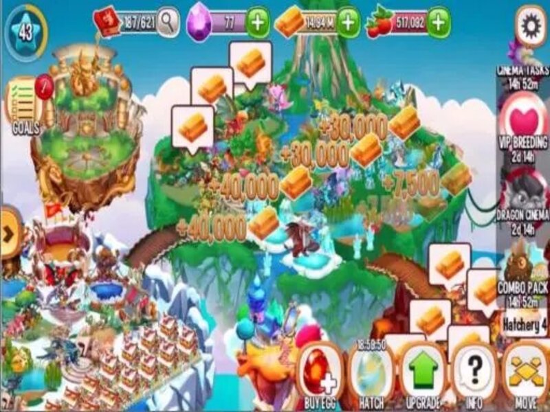 Kết hợp những chú rồng để tạo ra các loài hiếm trong Hack Dragon City
