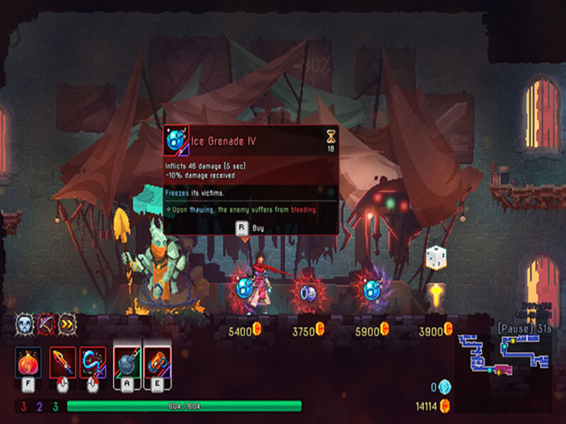 Hãy tập trung vào vũ khí chất lượng trong Dead Cells Apk