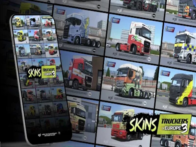 Đa dạng các loại xe trong Hack Truckers Of Europe 3 