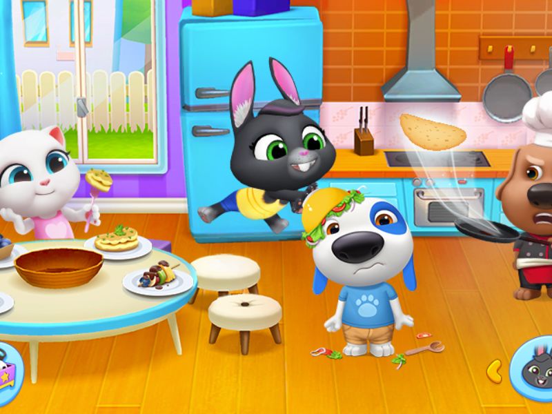 Tính Năng Mod Nổi Bật Trong Hack My Talking Tom Full Tiền, Kim Cương