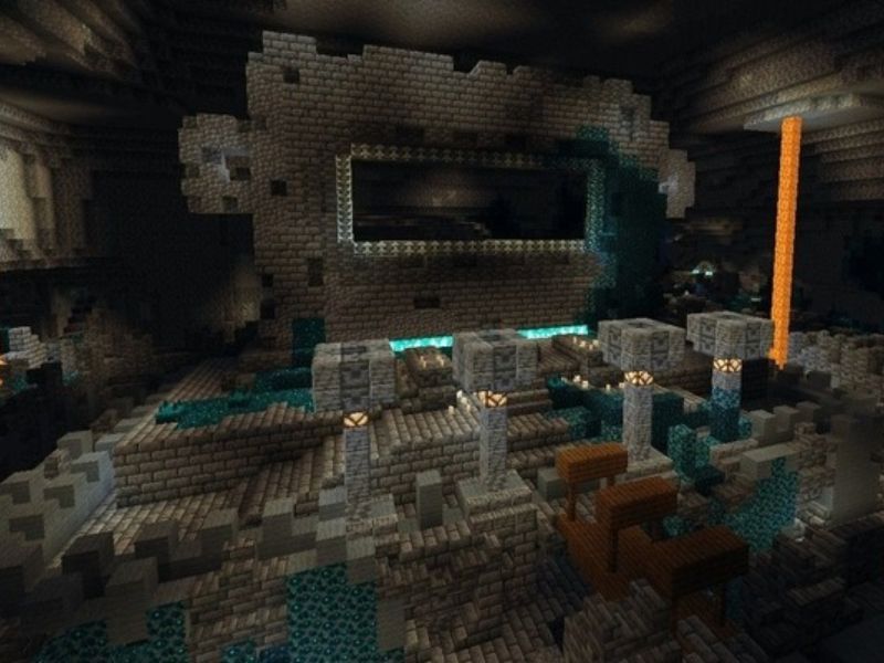 Khu vực bóng tối nguy hiểm Deep Dark Trong Minecraft Modpure 1.19.2