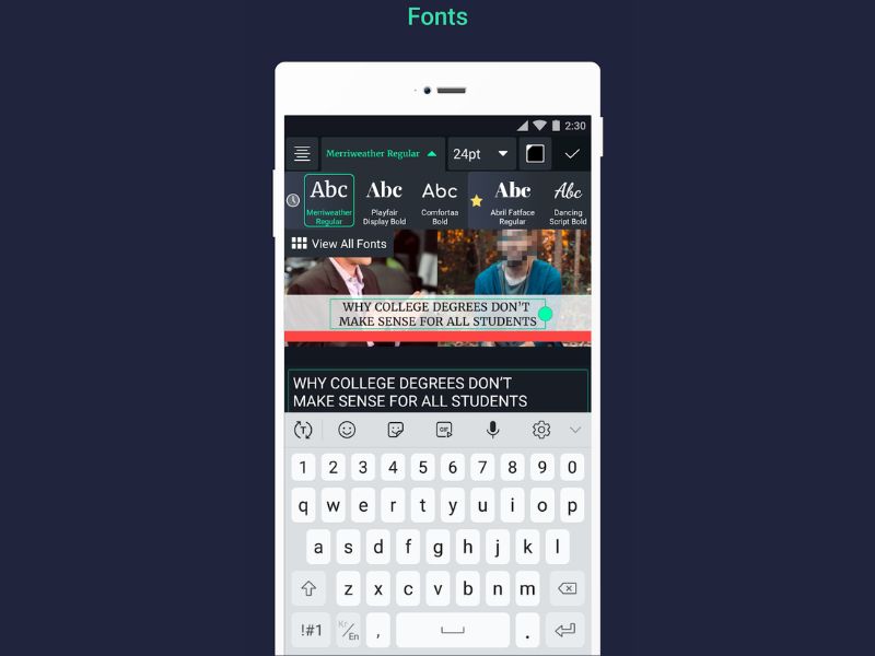 Cung cấp Fonts chữ Trong Alight Motion Pro APK