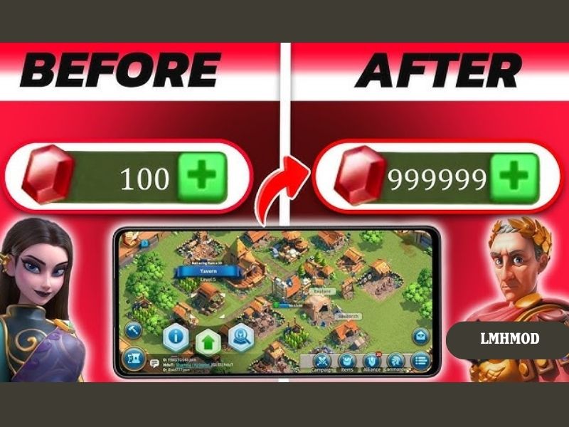 Những tính năng nổi bật của phiên bản Hack Rise Of Kingdoms