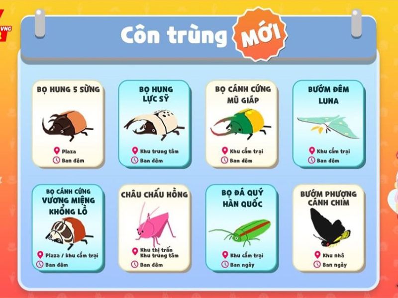 Thế giới côn trùng trong hack Play Together