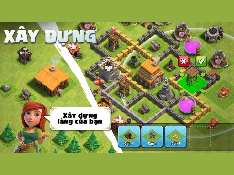 Xây dựng đế chế của riêng bạn trong Clash of Clans Hack