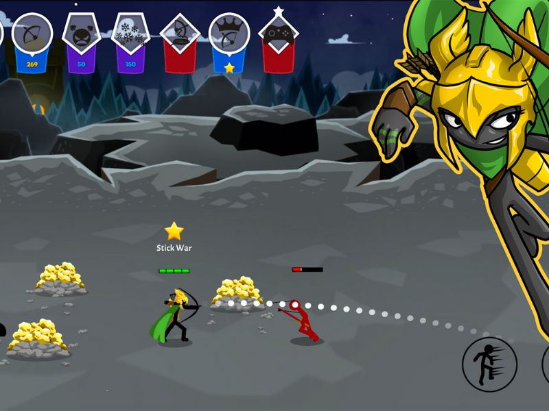 Tham vào các trận đấu PvP trong Stick War Saga