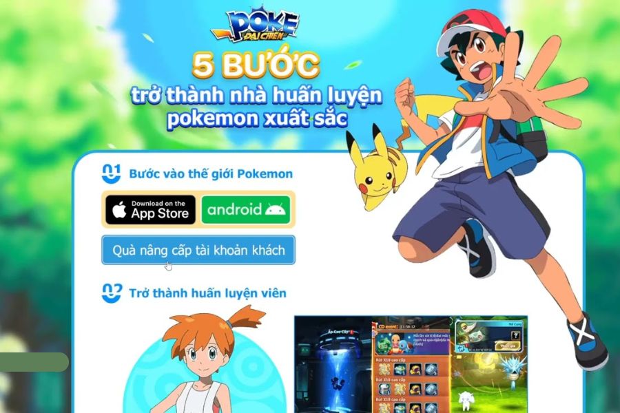 Banner Hack Pokemon Đại Chiến Androidmentor