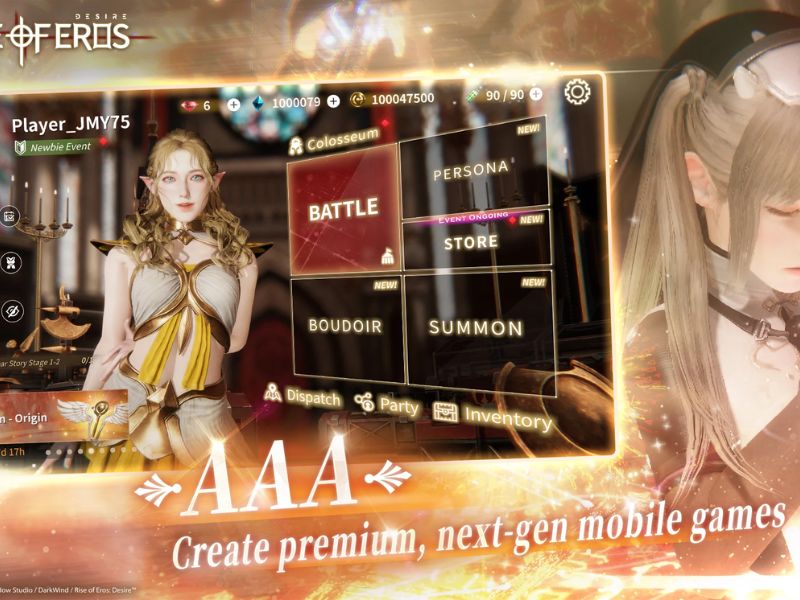 Đồ Họa 3D Chân Thực Chuẩn AAA Trong Rise of Eros