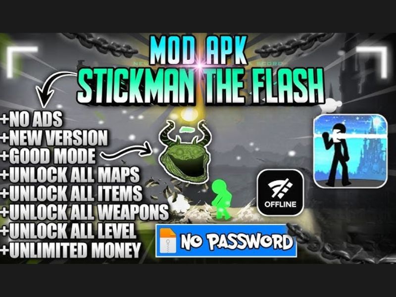Phiên Bản Hack Stickman The Flash Có Những Tính Năng Gì?