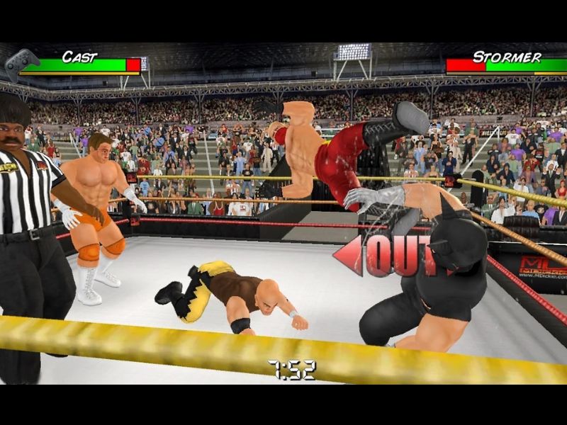 Tải Wrestling Empire MOD APK (Mở Khóa Pro) v1.7.8 2 Lối chơi đấu vật tự do, không gò bó trong Wrestling Empire