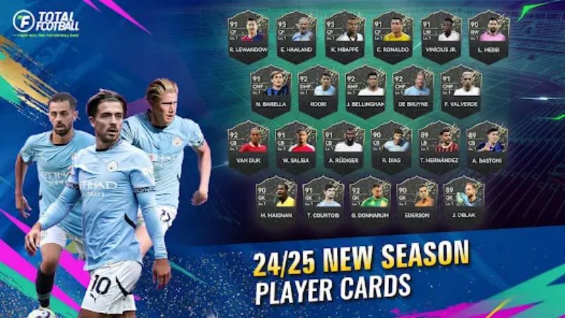 Tải Total Football APK v2.7.120 Mới Nhất Cho Mobile 3 Số lượng cầu thủ cực lớn trong Total Football APK