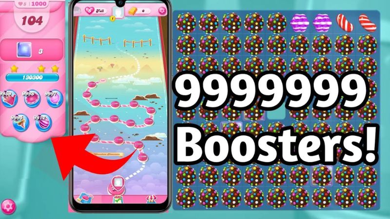 Tải Candy Crush Saga Mod APK (Vô Hạn Mạng, Full Vật Phẩm, Tiền) v1.322.0.1 5 Tính Năng Nổi Bật Chỉ Có Trong Candy Crush Saga Mod