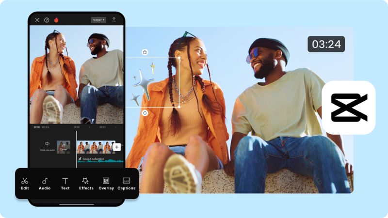 Top App Quay Và Chỉnh Video Ngắn Đẹp Nhất Android 3 Ứng dụng CapCut