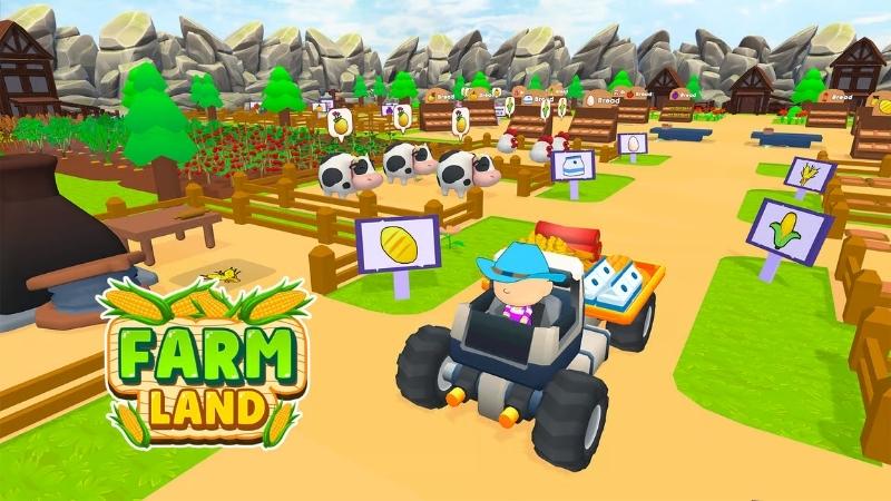 Top Game Nông Trại Hay Nhất Cho Android Từ Đồ Họa Pixel Đến Mô Phỏng Thực Tế 6 Farm Land – Trải nghiệm làm "ông trùm" nông nghiệp
