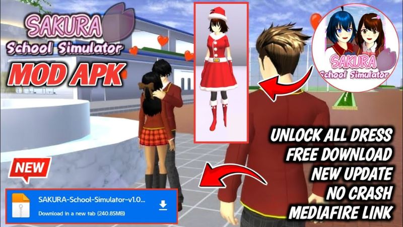 Tải Sakura School Simulator Mod APK ( Mở Khóa Tất Cả) V1.047.12 Miễn Phí 2 Tùy Chỉnh Nhân Vật Và Trang Phục Trong Sakura School Simulator Mod APK