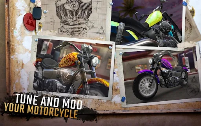 Tải Moto Rider GO: Highway Traffic MOD APK (Vô Hạn Tiền) v1.95.43 3 Nhiều bối cảnh đường đua khác nhau