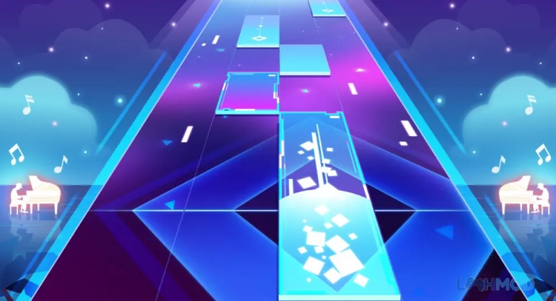 Piano Fire: Edm Music Piano Mod Apk v18.0.7 (Vô Hạn Kim cương) 2 Hình ảnh nổi bật, thao tác dễ làm quen