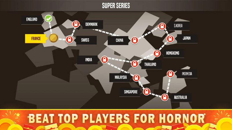 Tải Badminton League MOD APK (Vô Hạn Tiền) v5.81.5089.0 4 Badminton League MOD APK vô hạn tiền và mở trang phục.