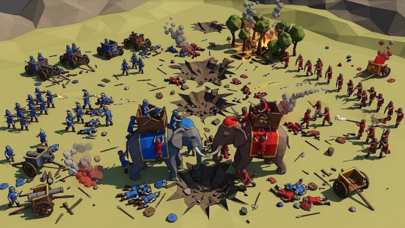 Tải Hack Epic Battle Simulator 2 (MOD Vô Hạn Tiền, Kim Cương) v1.6.85 2 Bố trí binh lính trong Hack Epic Battle Simulator 2