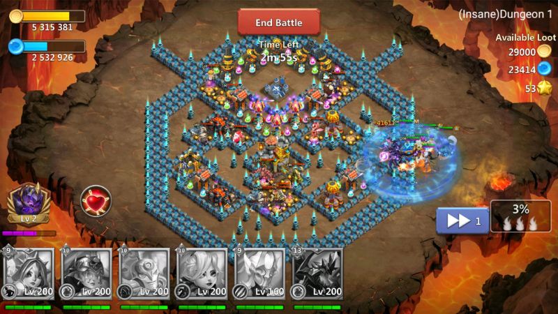 Tải Hack Castle Clash MOD APK (Full Kim Cương) v4.4.2 2 Castle Clash MOD APK xây dựng căn cứ.