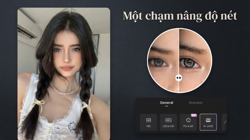 Công cụ làm nét video và phục hồi ảnh trong Wink