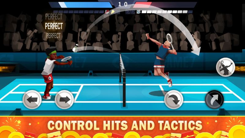 Tải Badminton League MOD APK (Vô Hạn Tiền) v5.81.5089.0 2 Gameplay Badminton League MOD APK khi phát cầu.
