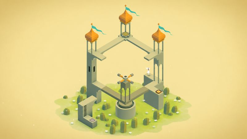 Tải Monument Valley APK v3.8.112 Miễn Phí Cho Android 2 Gameplay Monument Valley APK khi xoay công trình.