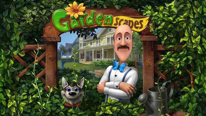 Tải Hack Gardenscapes MOD APK (Vô Hạn Tiền) v8.8.2000 3 Hack Gardenscapes trang trí và mở khóa khu vực sân vườn