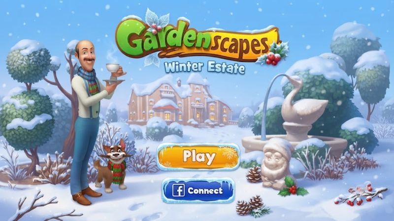 Hack Gardenscapes với bàn chơi ghép hình match-3