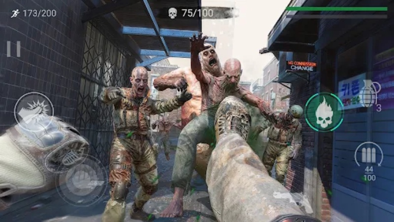 Tải Zombeast: Zombie Shooter MOD APK (Vô Hạn Tiền, Đá Quý) v0.43.1 3 Hệ thống chiến dịch với nhiều nhiệm vụ sinh tồn